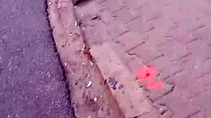 Candid hidden voyeur footage on the street