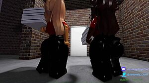 Two sexy pizza workers fuck the customer