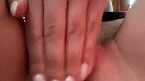 Intensely jerk off to hairy pussy close up