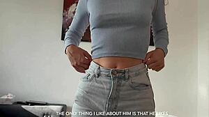 The naughty roommate can't pay rent, leading to intense emotions and rough sex.