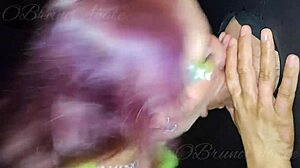 A Loira Argentina Me Convidou Para Brincar No Gloryhole E Me Chupou Até Tirar Todo Leite Do Meu Pau