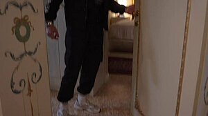 Strange guy in mask lured into cozy room