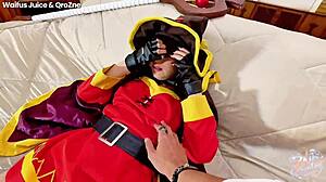 zne cosplay - megumin from konosuba ft waifus juice free scene