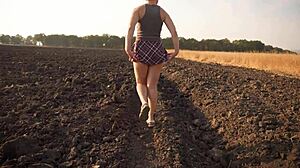 watching school girl walks outdoors upskirt full back panties