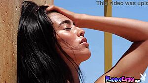 Petite Costa Rican Teen Katherinne Sofia Poses Naked Outdoor!