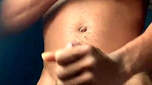 Jerk off rainy cream with big cock first time