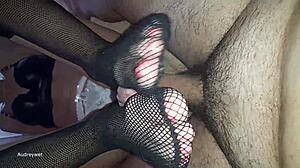 I invite a friend to fill my pussy with cum in front of my cuckold husband - audrey france