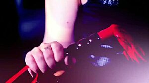 Inked Mistress Plays Anal With Brunette Slave!