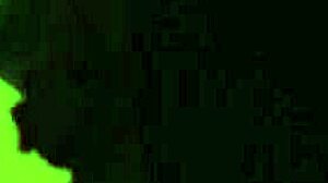 Putting slave mark on her pussy in femdom bondage