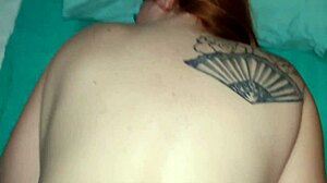 Milf housewife receives close up pussy massage with big creampie