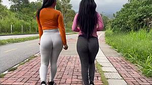 Stepsister and I try boyfriend's cock in our asses