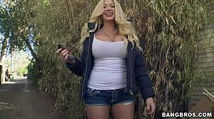 Blonde milf with curves in all the right spots