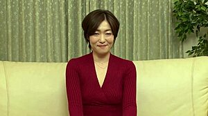 Eba Ryu performs high-speed handjob challenge; if you endure, she rewards with creampie in this detailed scene