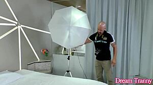 Big ass tranny julia alves seduces a lucky photographer