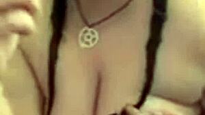 kandy kane the bbw housewife deepthroats and gets homemade blowjob.