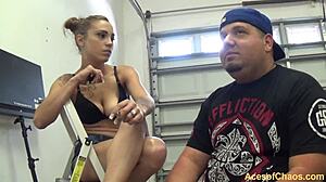 sasha foxxx acts as a human ashtray in humiliation