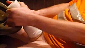 Daddy WANKING in truck for homemade solo pleasure