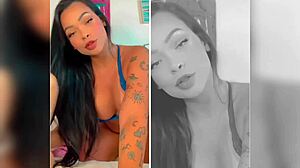 oriental vip masturbates with huge testosterone dildo