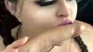 kandy kane the bbw housewife deepthroats and gets homemade blowjob.