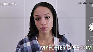Bianca Burke and Alexis Tae in intense foster threesome with daddy and uncle.