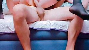 She spreads legs for deep fucking by him