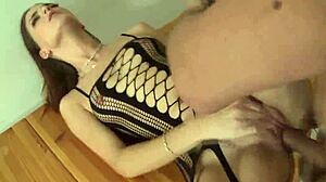 stockings babe relaxes with gentle ass attention