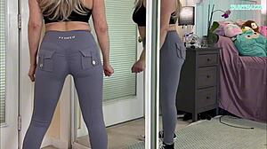 Sexy Milf Gym Workout Clothes Try On Haul - Sfw - Tabithaxxx