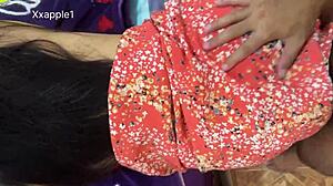 Friends wife has pretty boobs, yet i fuck her doggystyle standing