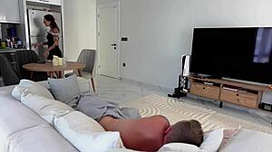 After fighting my wife, I fucked the maid hard in all her holes