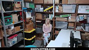 shoplyfter - cute blonde teen 18+ riley star takes huge load