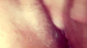 Naughty teen excites with wet pussy and makes me cum