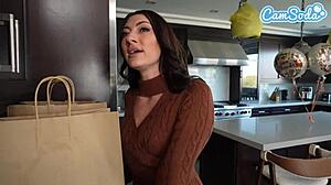 Hot Wife Gets Stuffed By Massive Cock Before Thanksgiving Feast!