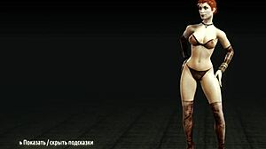 Metro Last Light: Intense Striptease Featuring Big Tits Redhead Whore