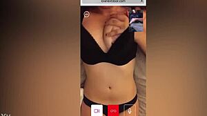 Hot stranger brunette watches me stroking on cam 1