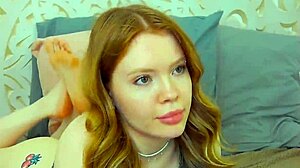 Sexy redhead wandy hill seductive typing and teasing