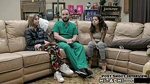 Daisy Bean forced to orgasm with Hitachi by doctor