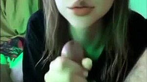 beautiful young teen girl sucks small dick on snapchat in forest during spring break