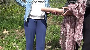 american tourist is saudi arabia is shocked sextoy dealer offers her a second hand dildo to gape her pussy