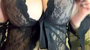 Thick Latina Pawg Twirls Seductively In See-Through Lingerie