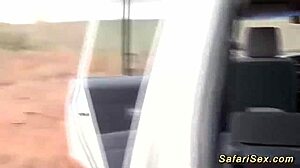 Big tit African milf endures rough outdoor fucking with monster cock