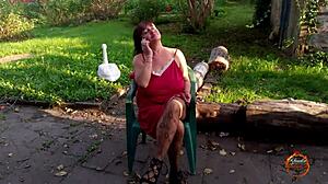 klaudiaambergirl enjoys a relaxing time outdoors in nature.