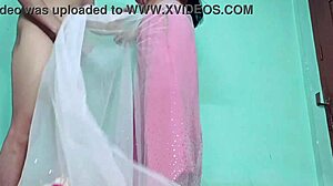 Intense standing doggy style hard fucking my horny wife.