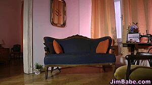 british teen babe rides old man hard