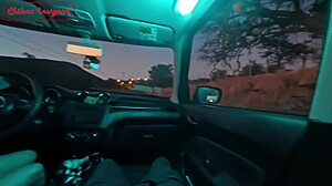 Public Sex With Driver In Her Own Car, Bent Over And Riding