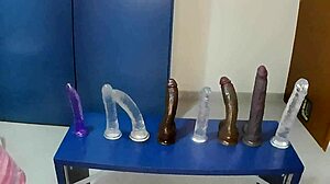 Young Lola Spice Tests Big Dildos And Achieves Huge Orgasms