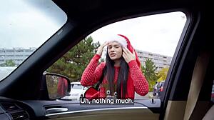 Matty Mila Perez blows big dick publicly