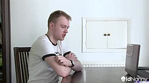 Two Monster Cocks Pound Mature Pussies In Intense Interview Fucking.