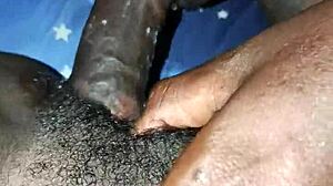 gentle fuck and cum inside wet pussy missionary