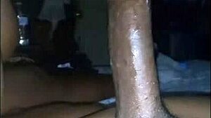 Throwback Darkchocolatebarbie Receives Facial After Sloppy Blowjob On Big Black Cock