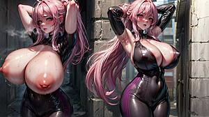 ai generated model girl big-tits ai art 124